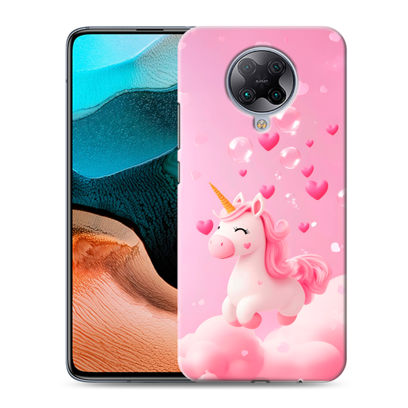 Пластиковый чехол на Xiaomi RedMi K30 Pro с принтом Единорог Пластиковый чехол на Xiaomi RedMi K30 Pro с принтом Единорог