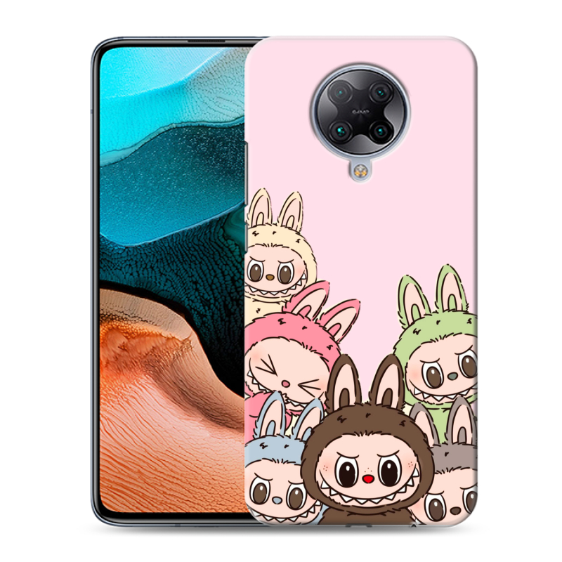 Пластиковый чехол на Xiaomi RedMi K30 Pro с принтом Лабубу Пластиковый чехол на Xiaomi RedMi K30 Pro с принтом Лабубу