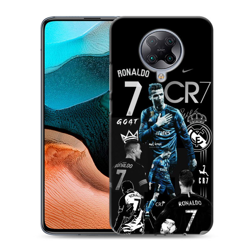 Пластиковый чехол на Xiaomi RedMi K30 Pro с принтом Реал Роналдо Пластиковый чехол на Xiaomi RedMi K30 Pro с принтом Реал Роналдо