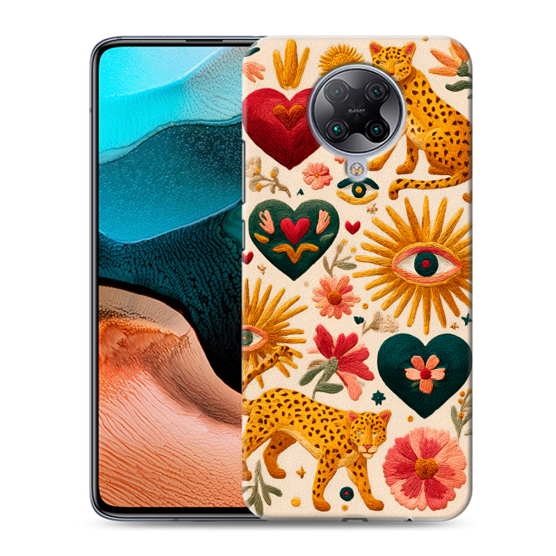 Силиконовый чехол на Xiaomi RedMi K30 Pro с принтом Модный принт Силиконовый чехол на Xiaomi RedMi K30 Pro с принтом Модный принт