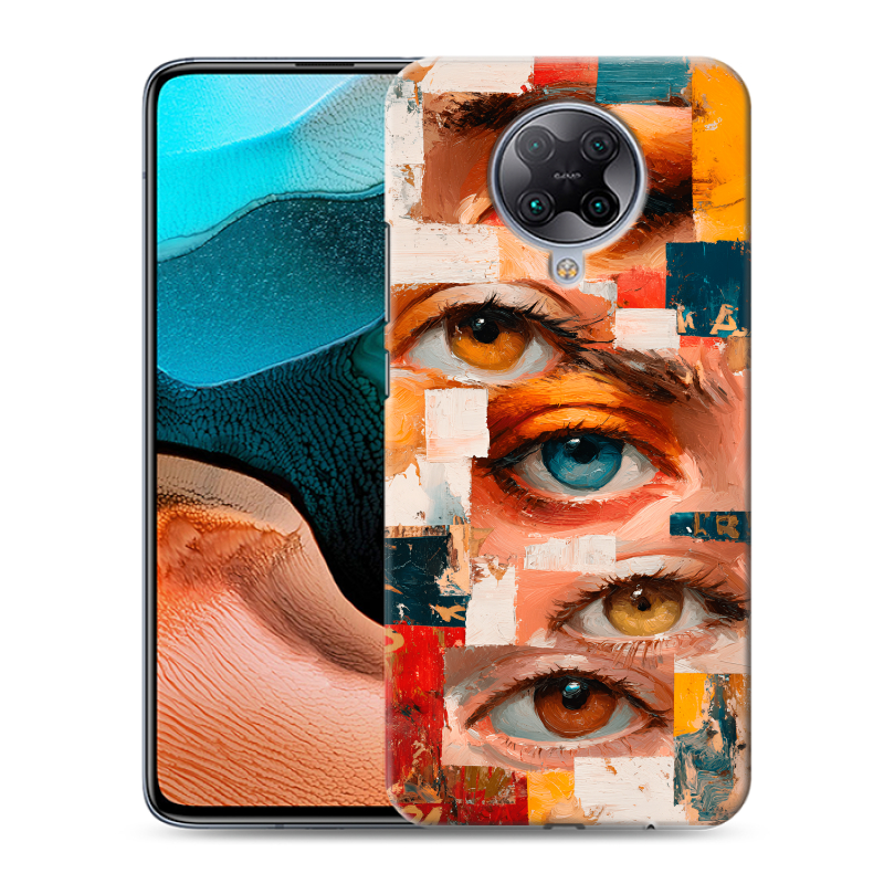 Силиконовый противоударный чехол на Xiaomi RedMi K30 Pro с принтом Модный принт Силиконовый противоударный чехол на Xiaomi RedMi K30 Pro с принтом Модный принт