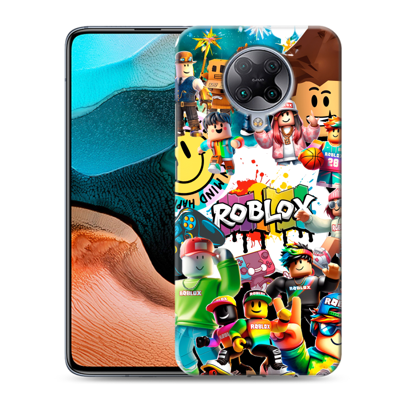 Пластиковый чехол на Xiaomi RedMi K30 Pro с принтом Roblox Роблокс Пластиковый чехол на Xiaomi RedMi K30 Pro с принтом Roblox Роблокс