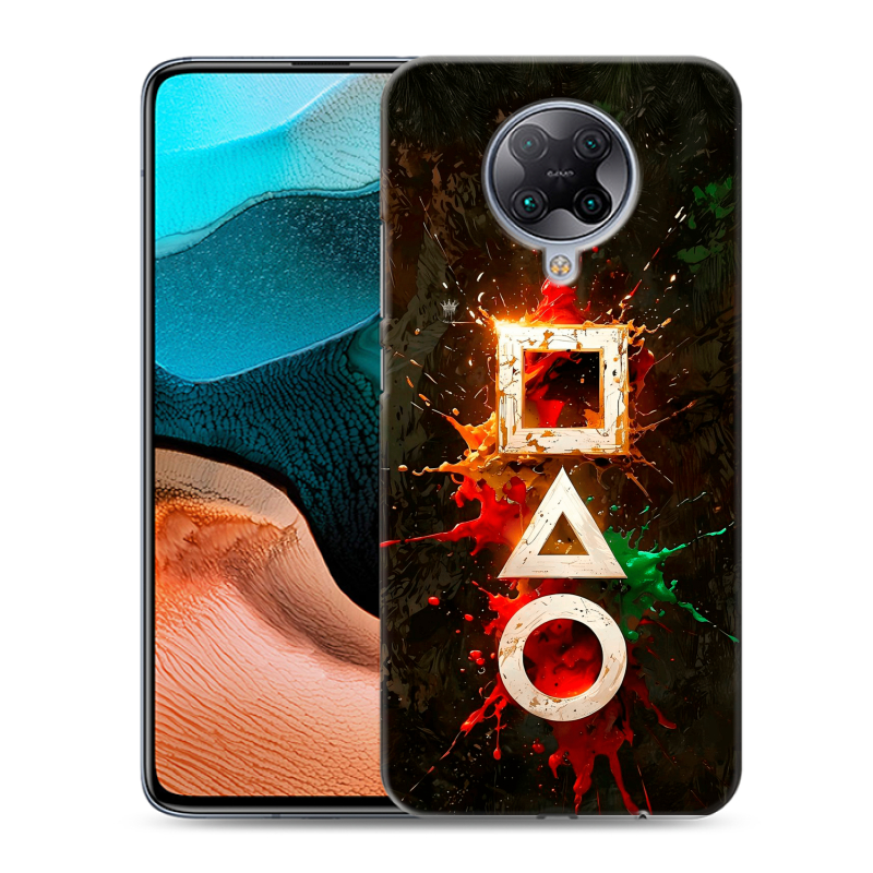 Силиконовый чехол на Xiaomi RedMi K30 Pro с принтом Squid Game Игра кальмара Силиконовый чехол на Xiaomi RedMi K30 Pro с принтом Squid Game Игра кальмара