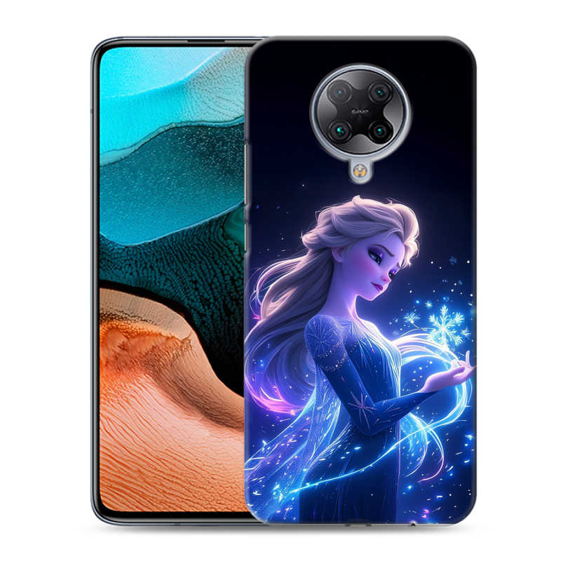Силиконовый чехол на Xiaomi RedMi K30 Pro с принтом Холодное сердце Frozen Силиконовый чехол на Xiaomi RedMi K30 Pro с принтом Холодное сердце Frozen