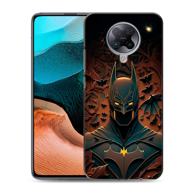 Силиконовый противоударный чехол на Xiaomi RedMi K30 Pro с принтом Batman Бэтмен Силиконовый противоударный чехол на Xiaomi RedMi K30 Pro с принтом Batman Бэтмен