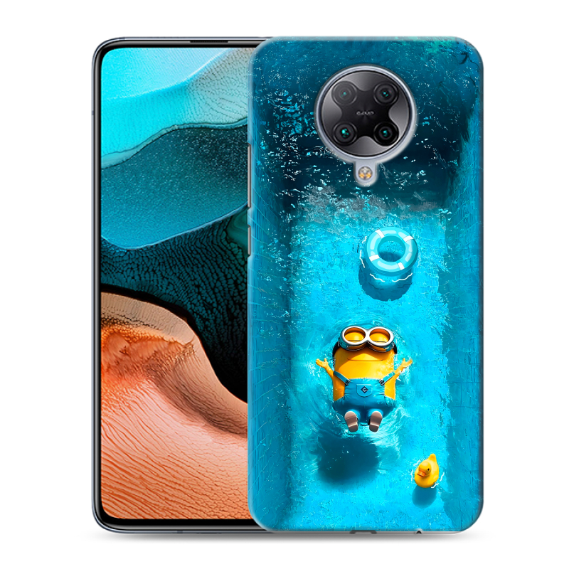 Пластиковый чехол на Xiaomi RedMi K30 Pro с принтом Миньоны Пластиковый чехол на Xiaomi RedMi K30 Pro с принтом Миньоны
