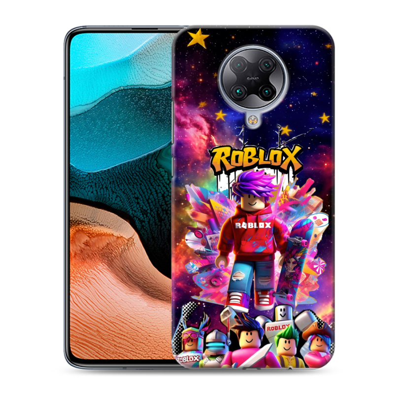 Силиконовый чехол на Xiaomi RedMi K30 Pro с принтом Roblox Роблокс Силиконовый чехол на Xiaomi RedMi K30 Pro с принтом Roblox Роблокс