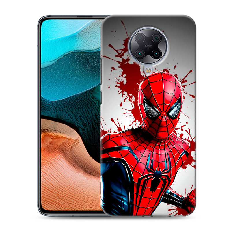 Силиконовый чехол на Xiaomi RedMi K30 Pro с принтом Spiderman Человек паук Силиконовый чехол на Xiaomi RedMi K30 Pro с принтом Spiderman Человек паук