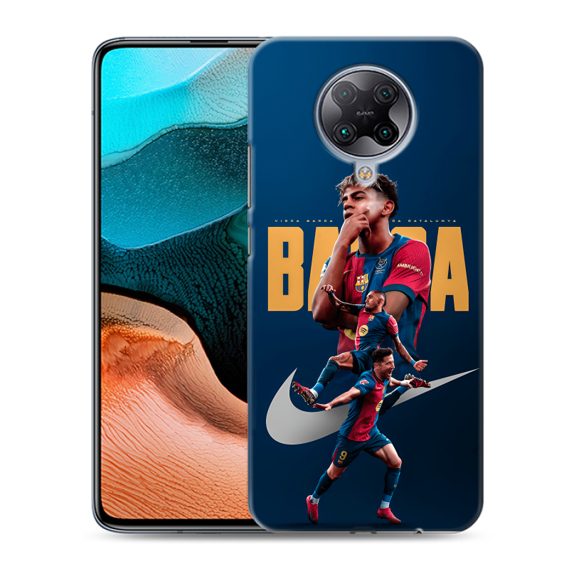Силиконовый чехол на Xiaomi RedMi K30 Pro с принтом Барселона Barca Yamal Силиконовый чехол на Xiaomi RedMi K30 Pro с принтом Барселона Barca Yamal