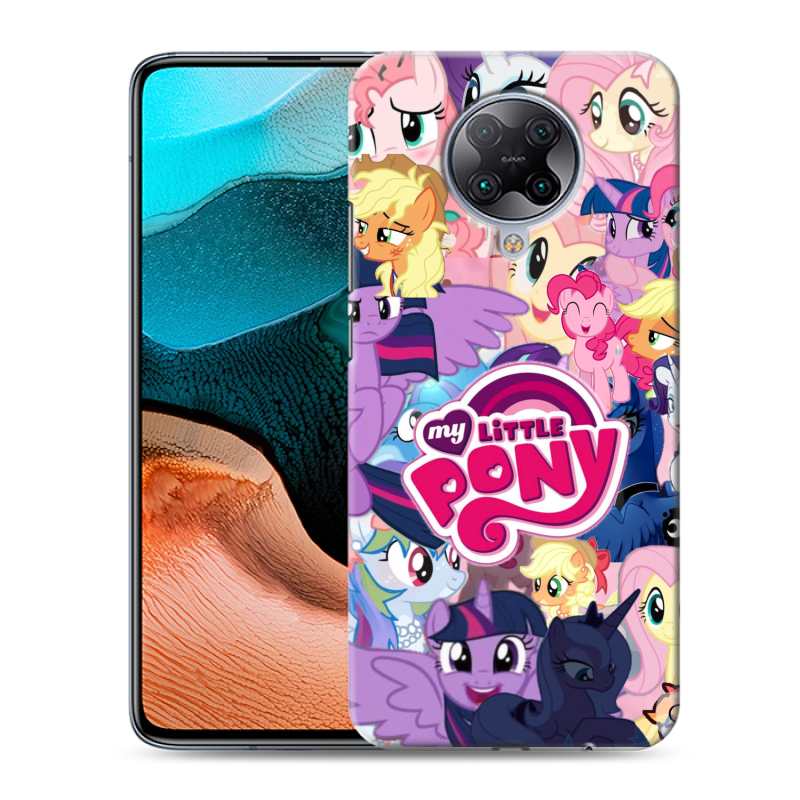 Пластиковый чехол на Xiaomi RedMi K30 Pro с принтом My little pony Дружба чудо Пластиковый чехол на Xiaomi RedMi K30 Pro с принтом My little pony Дружба чудо