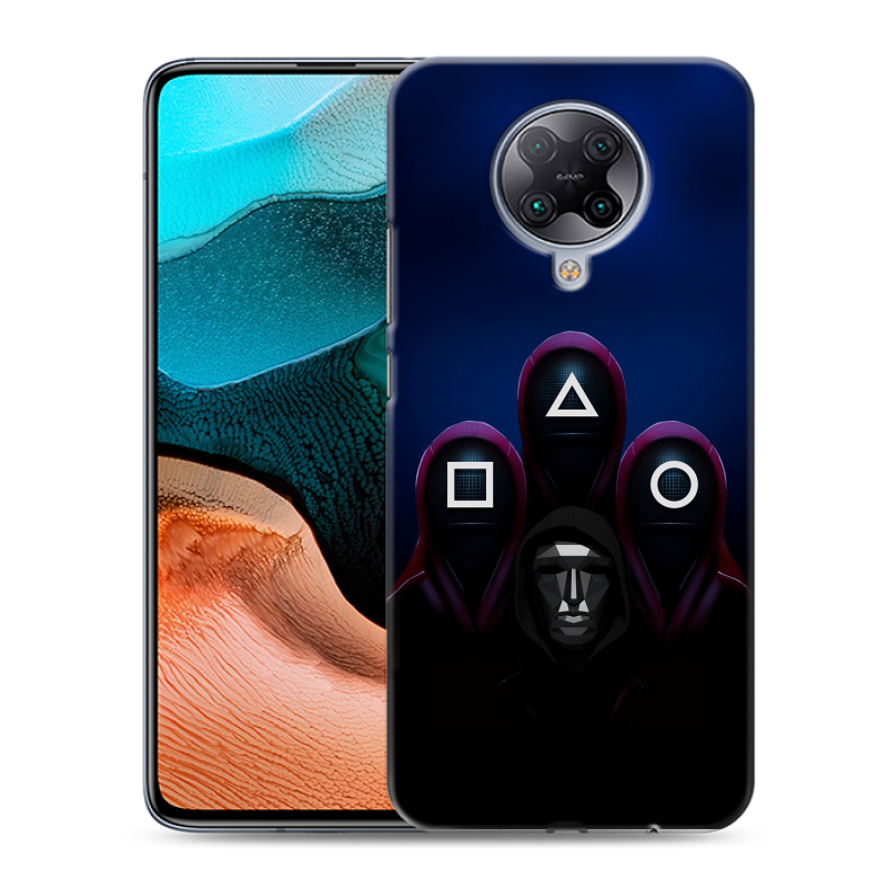 Пластиковый чехол на Xiaomi RedMi K30 Pro с принтом Игра Кальмара Пластиковый чехол на Xiaomi RedMi K30 Pro с принтом Игра Кальмара