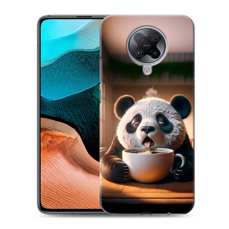 Силиконовый чехол на Xiaomi RedMi K30 Pro с принтом смешная панда Силиконовый чехол на Xiaomi RedMi K30 Pro с принтом смешная панда