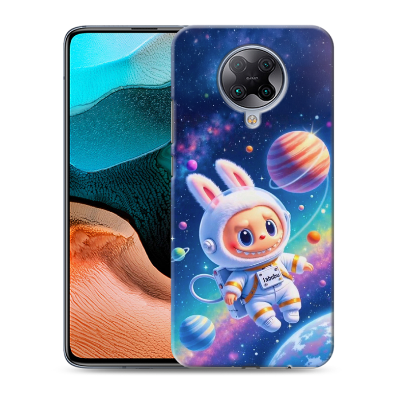 Пластиковый чехол на Xiaomi RedMi K30 Pro с принтом Labubu Лабубу Пластиковый чехол на Xiaomi RedMi K30 Pro с принтом Labubu Лабубу