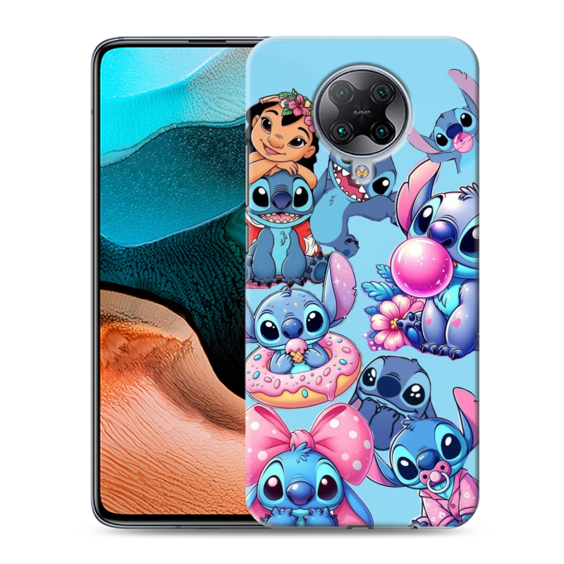 Силиконовый противоударный чехол на Xiaomi RedMi K30 Pro с принтом Лило и Стич Силиконовый противоударный чехол на Xiaomi RedMi K30 Pro с принтом Лило и Стич
