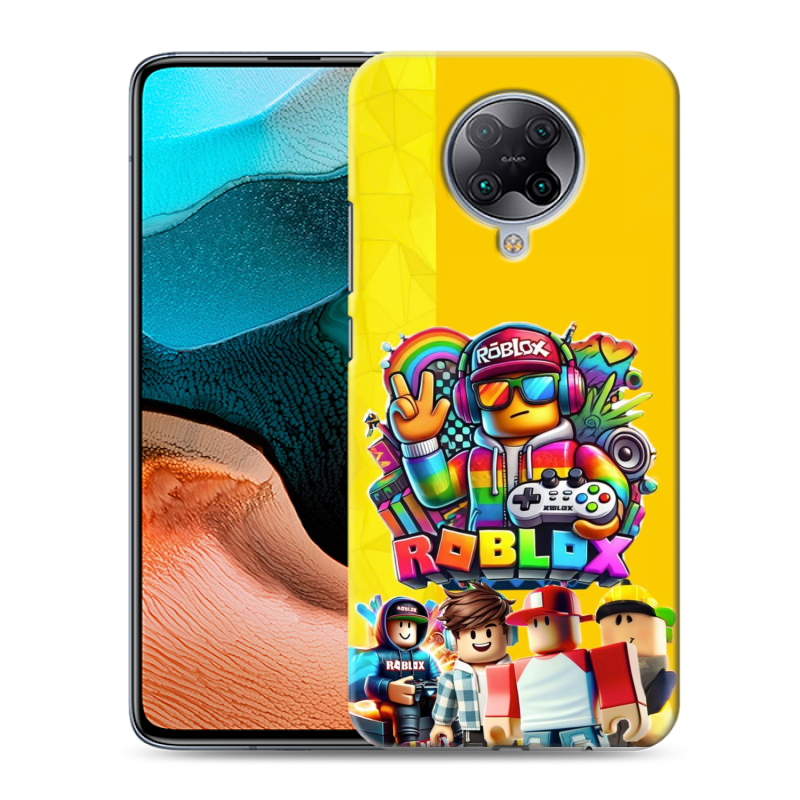 Силиконовый чехол на Xiaomi RedMi K30 Pro с принтом Roblox Роблокс Силиконовый чехол на Xiaomi RedMi K30 Pro с принтом Roblox Роблокс