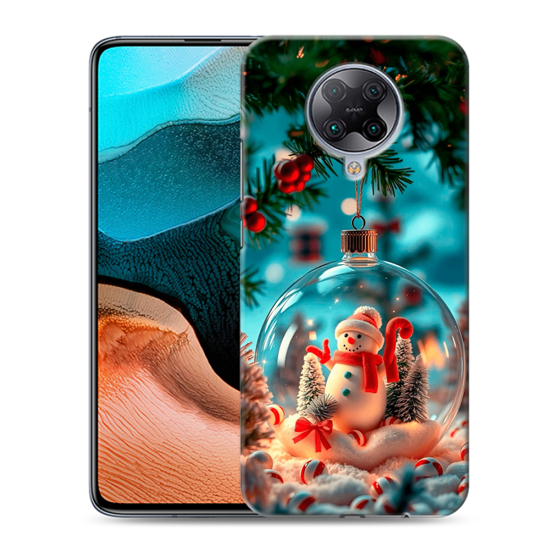 Пластиковый чехол на Xiaomi RedMi K30 Pro с принтом Новый год Пластиковый чехол на Xiaomi RedMi K30 Pro с принтом Новый год