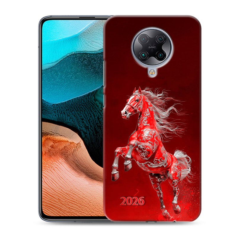 Силиконовый чехол на Xiaomi RedMi K30 Pro с принтом Новый год Силиконовый чехол на Xiaomi RedMi K30 Pro с принтом Новый год