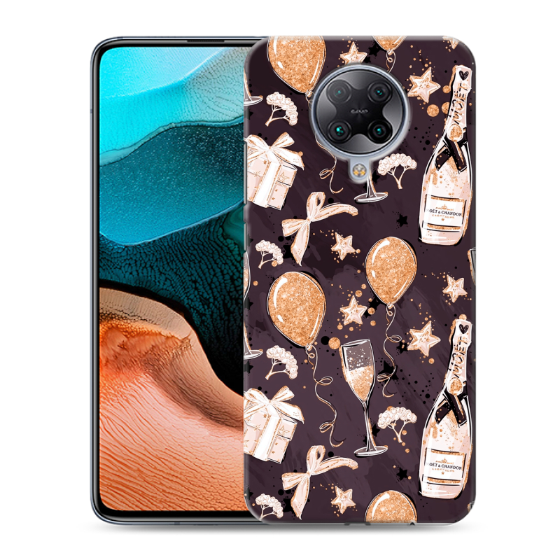 Пластиковый чехол на Xiaomi RedMi K30 Pro с принтом Новый год Пластиковый чехол на Xiaomi RedMi K30 Pro с принтом Новый год