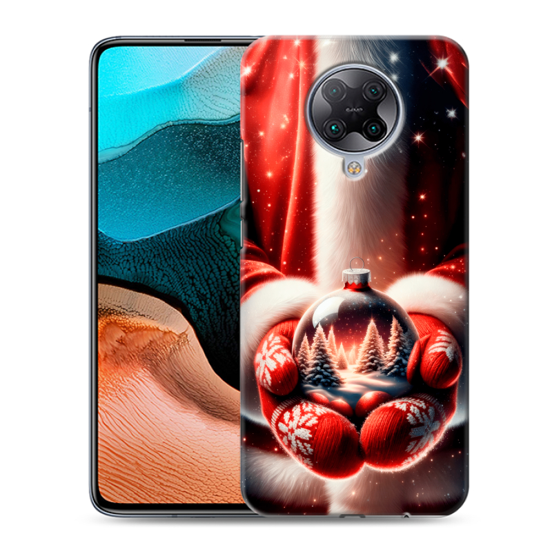 Силиконовый чехол на Xiaomi RedMi K30 Pro с принтом Новый год Силиконовый чехол на Xiaomi RedMi K30 Pro с принтом Новый год