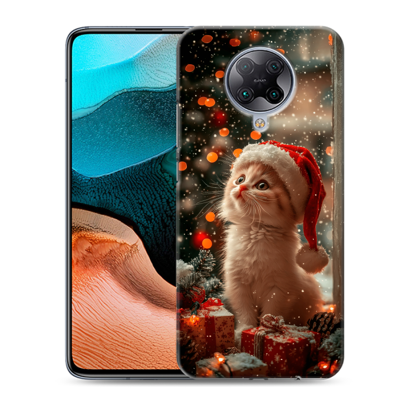 Пластиковый чехол на Xiaomi RedMi K30 Pro с принтом Новый год Пластиковый чехол на Xiaomi RedMi K30 Pro с принтом Новый год