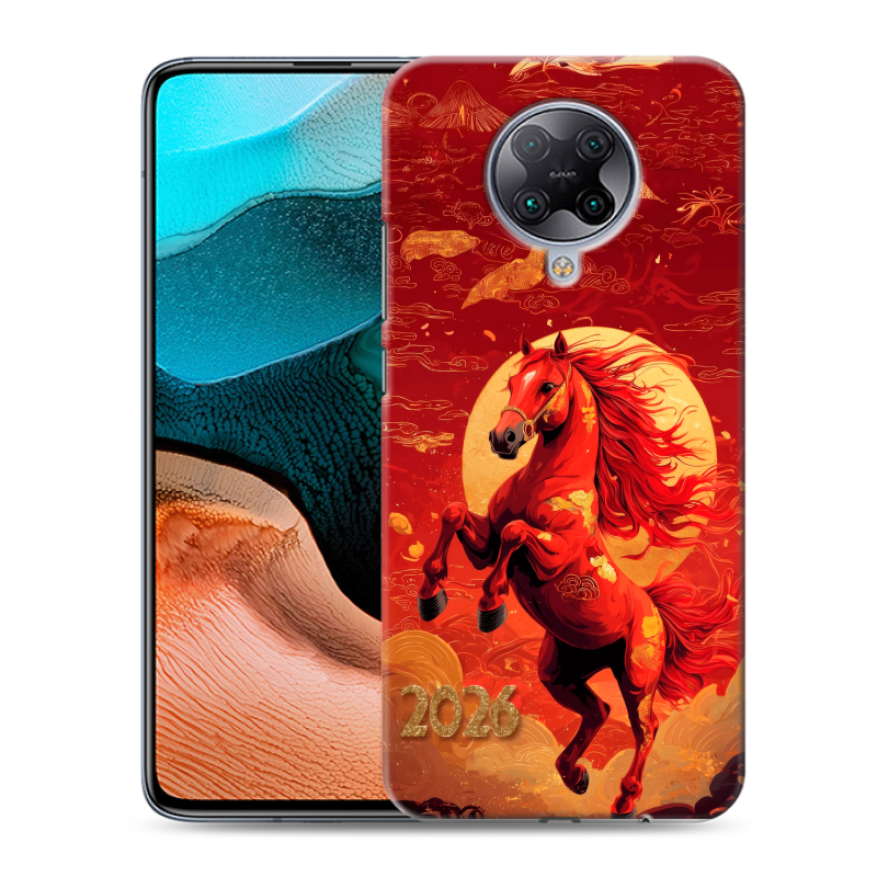 Силиконовый чехол на Xiaomi RedMi K30 Pro с принтом Новый год Силиконовый чехол на Xiaomi RedMi K30 Pro с принтом Новый год