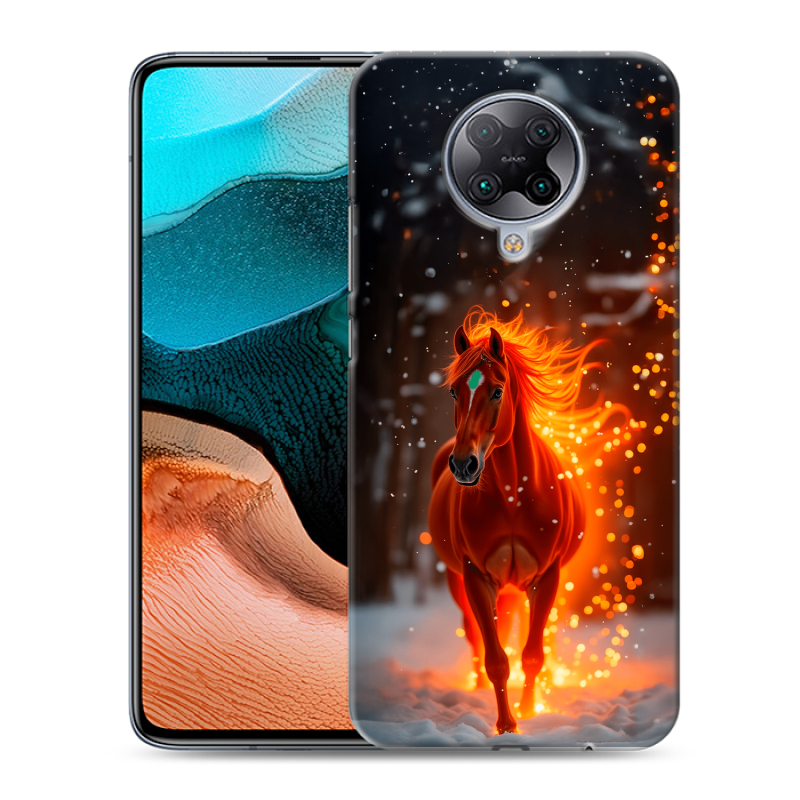 Силиконовый противоударный чехол на Xiaomi RedMi K30 Pro с принтом Новый год Силиконовый противоударный чехол на Xiaomi RedMi K30 Pro с принтом Новый год