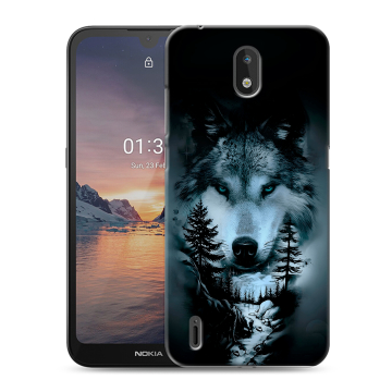 Силиконовый чехол на Nokia 1.3 с принтом Лесной волк Силиконовый чехол на Nokia 1.3 с принтом Лесной волк