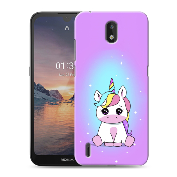 Силиконовый чехол на Nokia 1.3 с принтом Единорог Силиконовый чехол на Nokia 1.3 с принтом Единорог