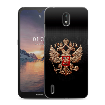 Силиконовый чехол на Nokia 1.3 с принтом Герб России Силиконовый чехол на Nokia 1.3 с принтом Герб России