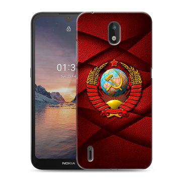 Силиконовый чехол на Nokia 1.3 с принтом Герб СССР Силиконовый чехол на Nokia 1.3 с принтом Герб СССР