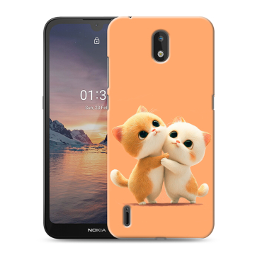 Силиконовый чехол на Nokia 1.3 с принтом Милые котики Силиконовый чехол на Nokia 1.3 с принтом Милые котики