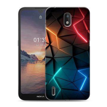 Силиконовый чехол на Nokia 1.3 с принтом Абстракция неон Силиконовый чехол на Nokia 1.3 с принтом Абстракция неон