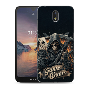 Силиконовый чехол на Nokia 1.3 с принтом Скелет карты Силиконовый чехол на Nokia 1.3 с принтом Скелет карты