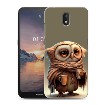 Силиконовый чехол на Nokia 1.3 с принтом Сова Силиконовый чехол на Nokia 1.3 с принтом Сова