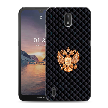 Силиконовый чехол на Nokia 1.3 с принтом Герб России принт Силиконовый чехол на Nokia 1.3 с принтом Герб России принт