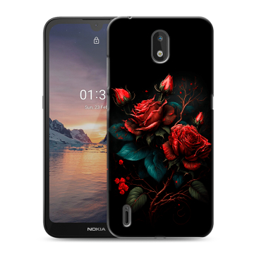 Силиконовый чехол на Nokia 1.3 с принтом Розы красные Силиконовый чехол на Nokia 1.3 с принтом Розы красные