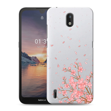 Силиконовый чехол на Nokia 1.3 с принтом Ветка сакуры Силиконовый чехол на Nokia 1.3 с принтом Ветка сакуры