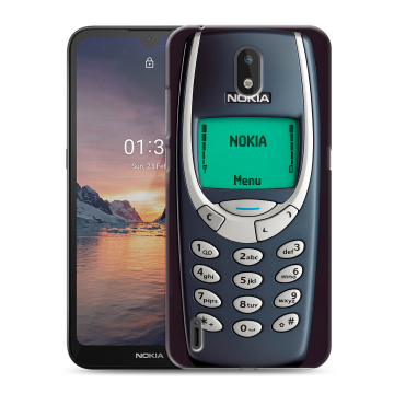 Силиконовый чехол на Nokia 1.3 с принтом Старый телефон