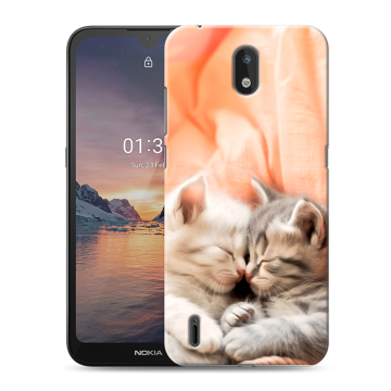 Силиконовый чехол на Nokia 1.3 с принтом Котята