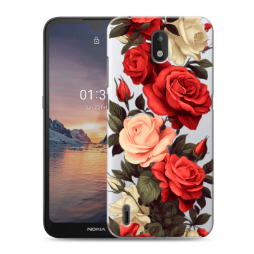 Силиконовый чехол на Nokia 1.3 с принтом Розы Силиконовый чехол на Nokia 1.3 с принтом Розы