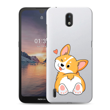 Силиконовый чехол на Nokia 1.3 с принтом Корги Силиконовый чехол на Nokia 1.3 с принтом Корги