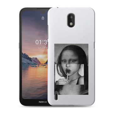 Силиконовый чехол на Nokia 1.3 с принтом Мона Лиза Силиконовый чехол на Nokia 1.3 с принтом Мона Лиза