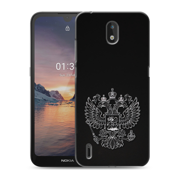 Силиконовый чехол на Nokia 1.3 с принтом Герб России Силиконовый чехол на Nokia 1.3 с принтом Герб России