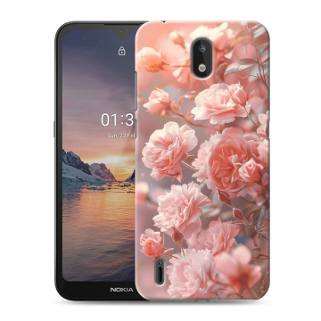 Силиконовый чехол на Nokia 1.3 с принтом Розовые розы Силиконовый чехол на Nokia 1.3 с принтом Розовые розы