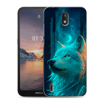 Силиконовый чехол на Nokia 1.3 с принтом бабочки саккура