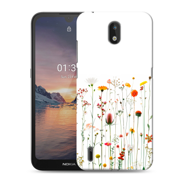 Силиконовый чехол на Nokia 1.3 с принтом цветы Силиконовый чехол на Nokia 1.3 с принтом цветы