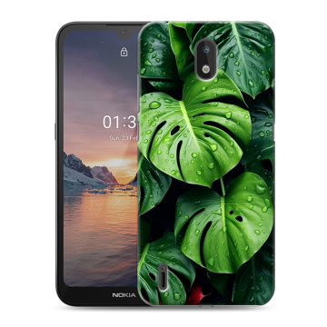 Силиконовый чехол на Nokia 1.3 с принтом Листья Силиконовый чехол на Nokia 1.3 с принтом Листья