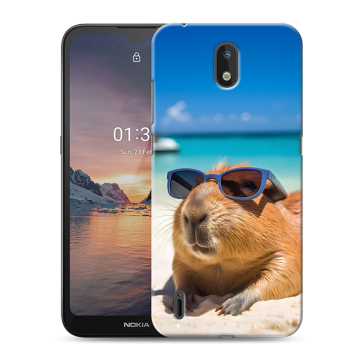 Силиконовый чехол на Nokia 1.3 с принтом Капибара Силиконовый чехол на Nokia 1.3 с принтом Капибара