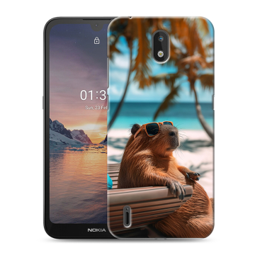 Силиконовый чехол на Nokia 1.3 с принтом Капибара Силиконовый чехол на Nokia 1.3 с принтом Капибара