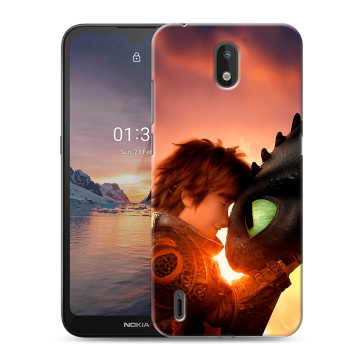 Силиконовый чехол на Nokia 1.3 с принтом Как приручить дракона